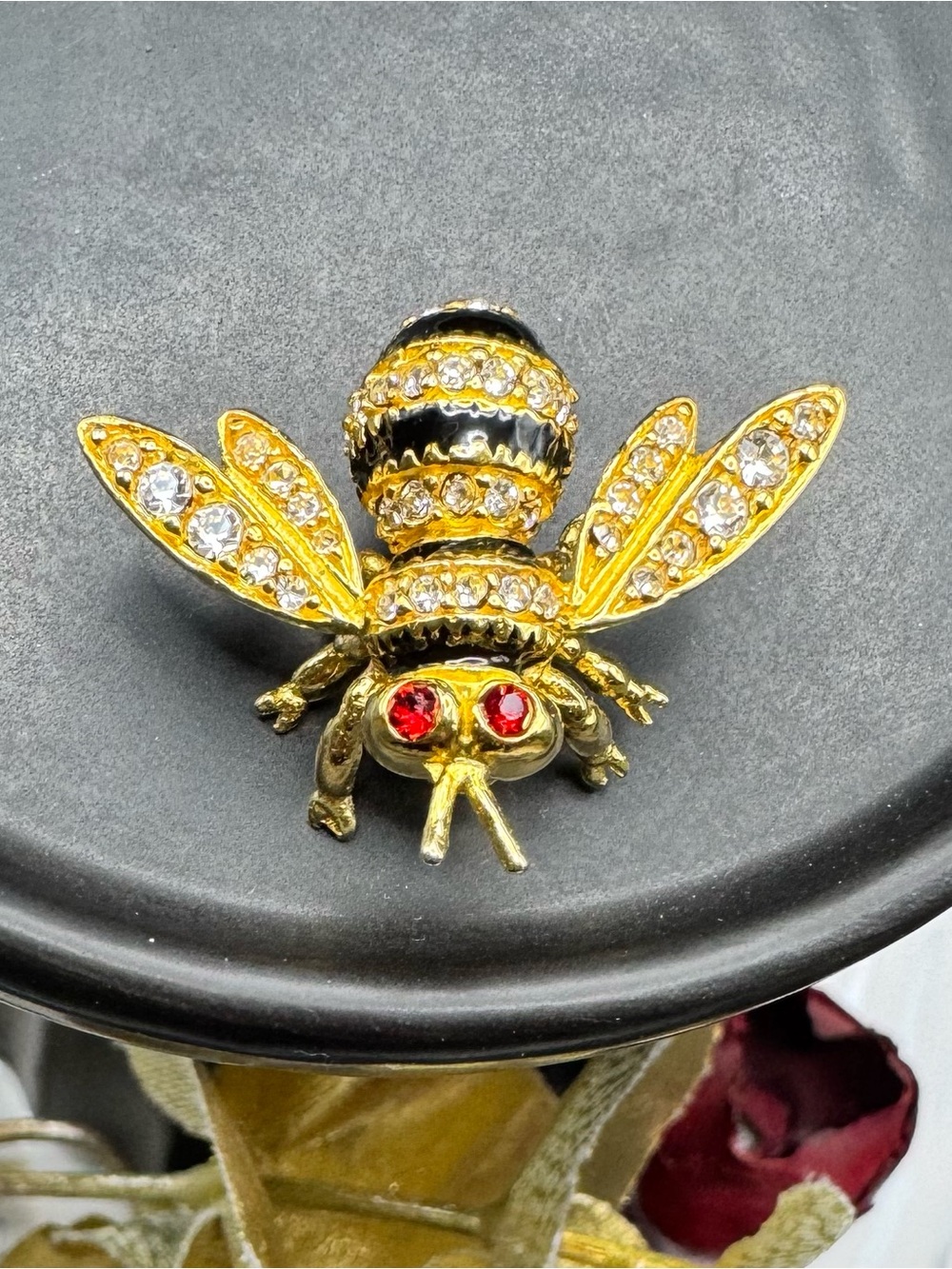 Metropolitan Museum of Art (MMA) Bumblebee Brooch with Crystal and Enamel Accent